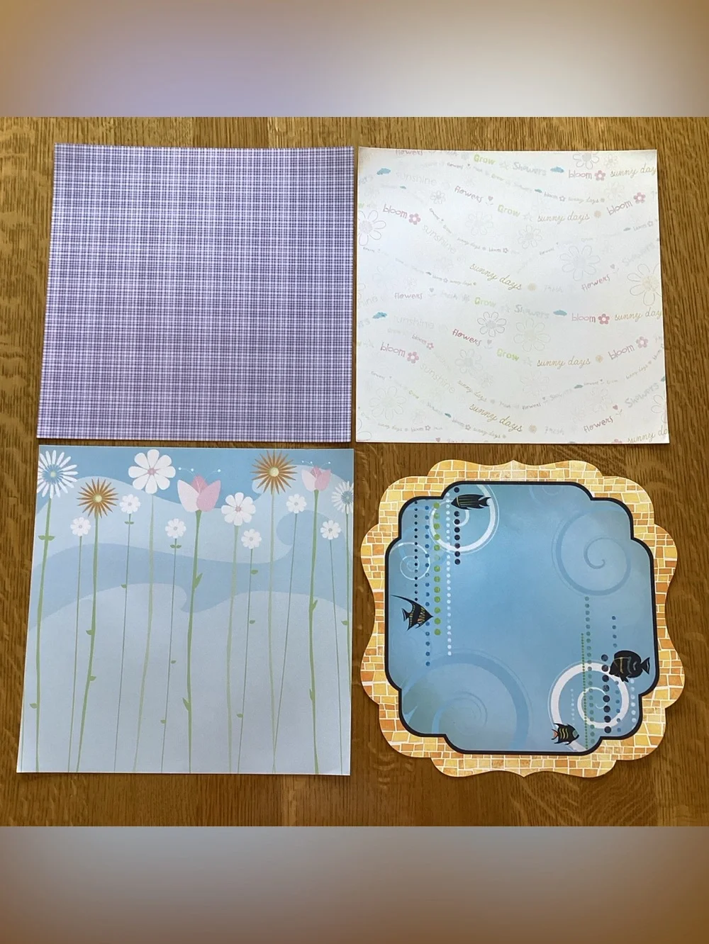 50 Sheets Mixed Lot of 12 x 12 Scrapbook Paper, No Repeats, Lot I